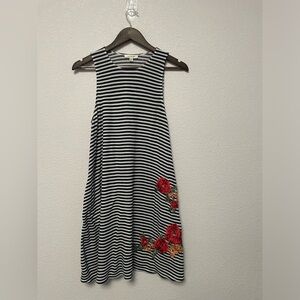 Nine Britton Navy and White Striped Top